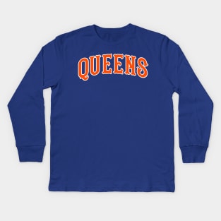 Queens Baseball Kids Long Sleeve T-Shirt